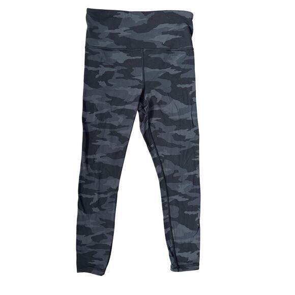 Athleta Elation‎ High Rise Camo 7/8 Tight Black Gray Size Small - Picture 4 of 9